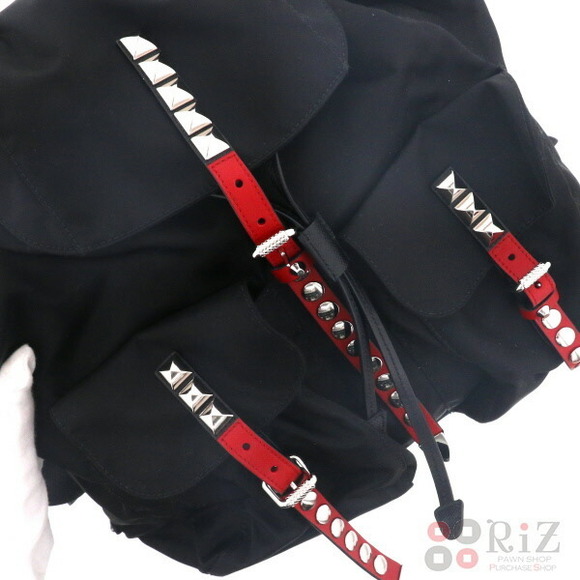 PRADA Studded Backpack Rucksack Daypack Bag Rucksack Daypack Black main image 4
